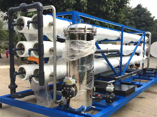 SS304 SS316 Industrial Reverse Osmosis System Salt Water Treatment Machine