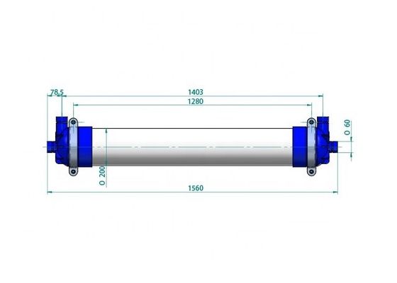PVDF Cylindrical Cartridge UPVC Ultrafiltration Membrane